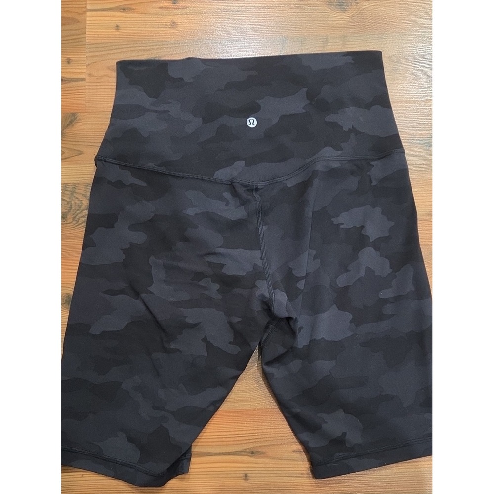 Lululemon Align Super High Rise Short 10 Heritage 365 Camo Deep Coal Stretch - Picture 5 of 5